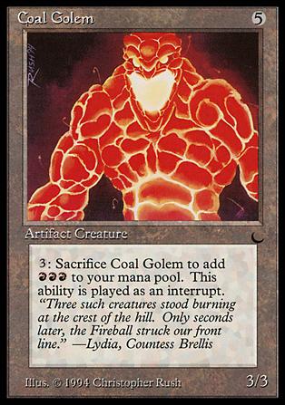 Magic the Gathering: The Dark (Base Set) card 99 Coal Golem