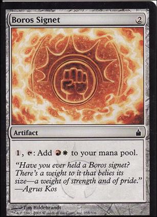 Magic the Gathering: Ravnica (Base Set)  card 255 Boros Signet