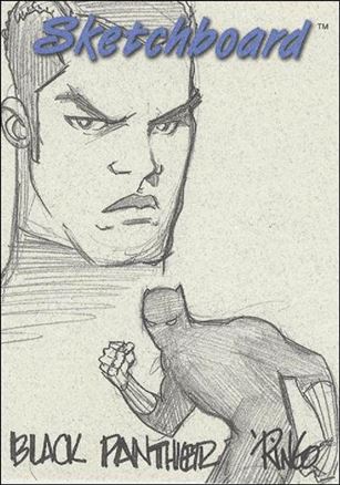 Marvel Creators Collection '98 (Sketchboard Subset) card 10-C Black Panther (Grey)