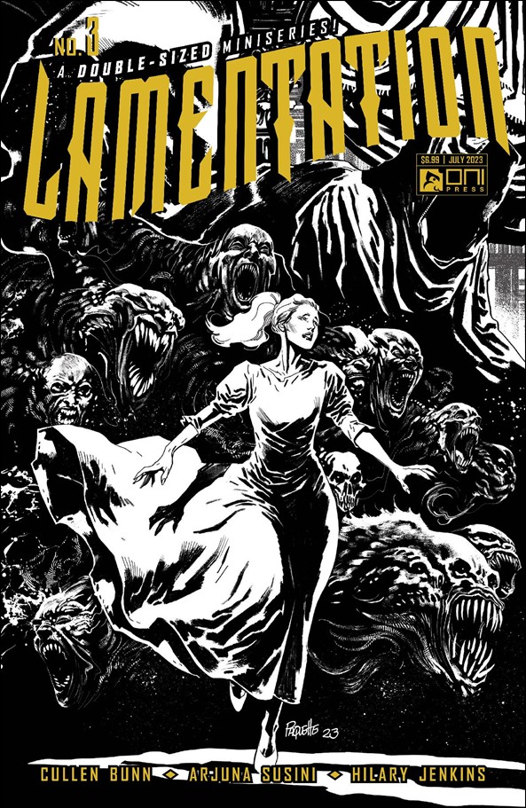 Lamentation issue 3-C Yanick Paquette 1:10 Black and White Cover