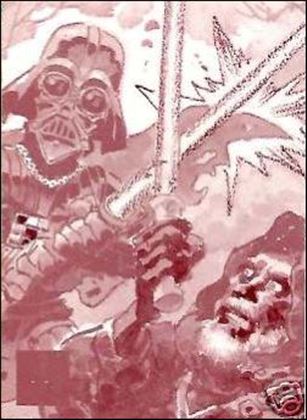 Star Wars Galaxy: Series 4 (Base Card Printing Plate Subset) card 32 Jack Davis (2) - 1/1 Magenta