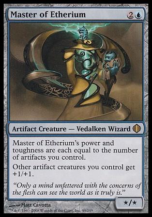 Magic the Gathering: Shards of Alara (Base Set) card 49 Master of Etherium