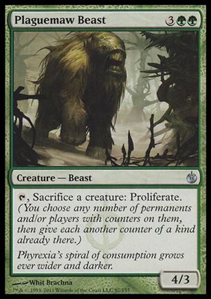 Magic the Gathering: Mirrodin Besieged (Base Set) card 87 Plaguemaw Beast