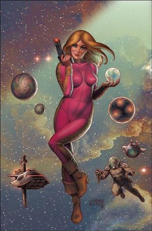 Barbarella (2024) issue 1-F Joseph Michael Linsner Foil Virgin Cardstock Cover