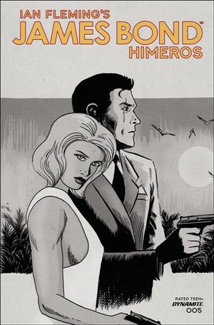 James Bond: Himeros issue 5-D Francesco Francavilla 1:10 Black & White Cover