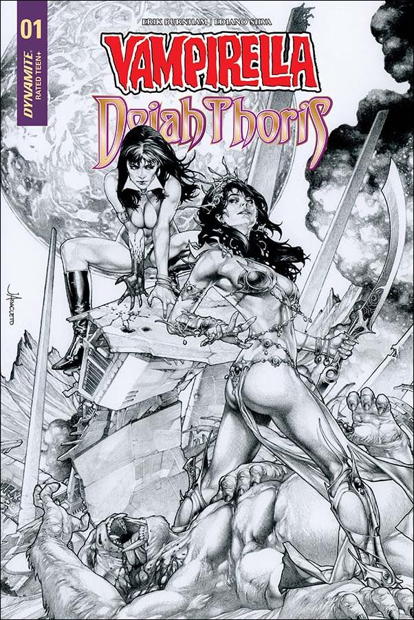 Vampirella/Dejah Thoris issue 1-J Jay Anacleto 1:40 Black & White Cover