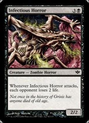 Magic the Gathering: Conflux (Base Set) card 47 Infectious Horror