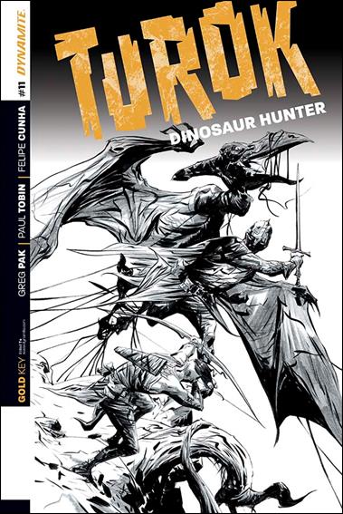 Turok: Dinosaur Hunter (2014) issue 11-D Jae Lee 1:25 Black & White Cover