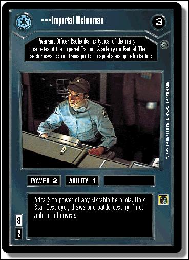 Star Wars: Dagobah Limited (Base Set) card 13 Imperial Helmsman
