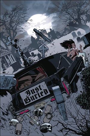 Vampirella/Dracula: Unholy issue 1-ZA Adam Hughes Metal Cover