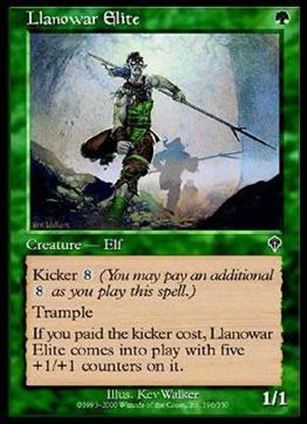 Magic the Gathering: Invasion (Base Set) card 196 Llanowar Elite
