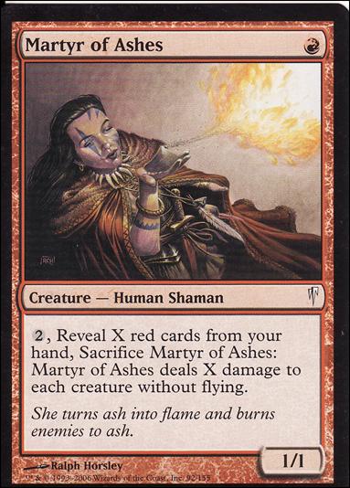 Magic the Gathering: Coldsnap (Base Set) card 92 Martyr of Ashes