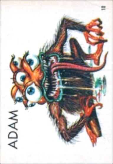 Ugly Stickers (1965) (Base Set) card 10 Adam
