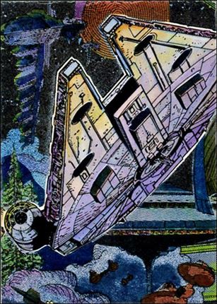 Star Wars Galaxy: Series 3 (Foil Subset) card 14 Millennium Falcon