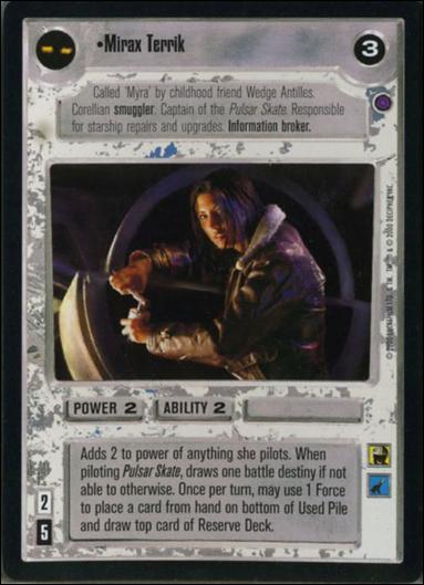 Star Wars: Reflections II: Expanding the Galaxy (Base Set) card 86 Mirax Terrik