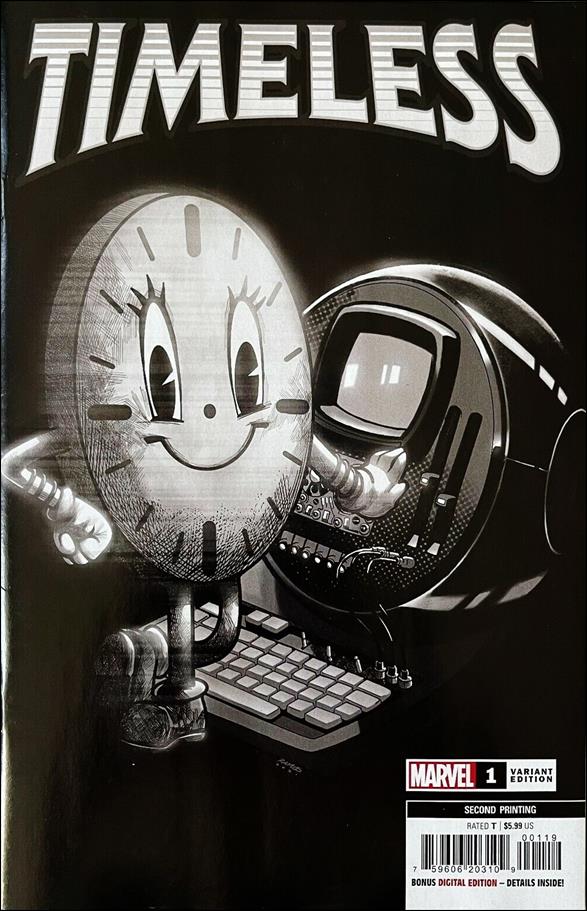 Timeless (2021) issue 1-N Miss Minutes 1:50 Cover (2nd Printing)