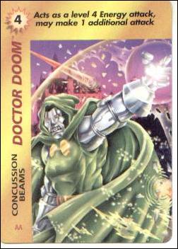 Marvel OverPower (Base Set) card nn85 Doctor Doom: Concussion Beams