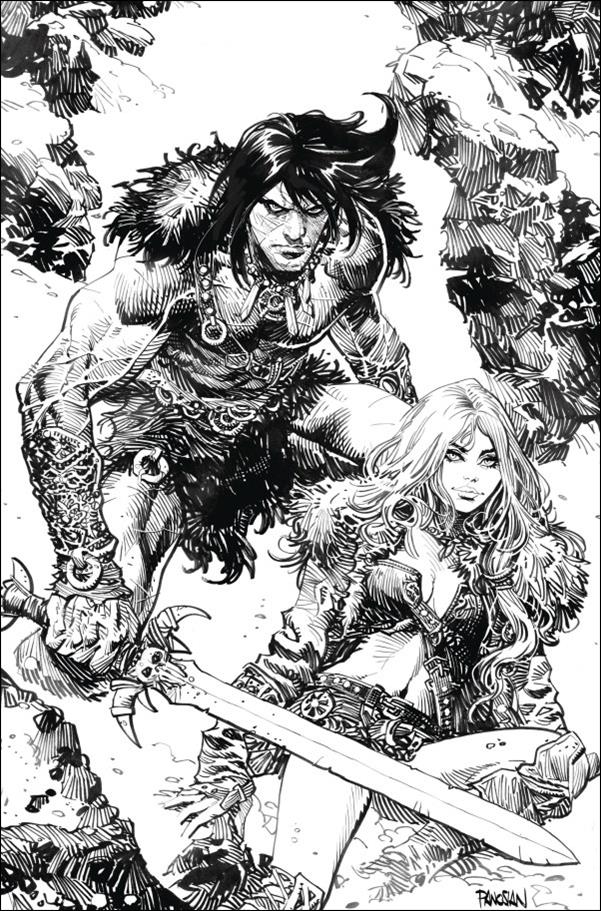 Conan the Barbarian (2023) issue 13-H Dan Panosian Black and White Virgin Cover