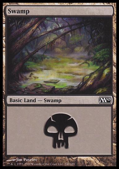Magic the Gathering: 2010 Core Set (Base Set) card 240 Swamp