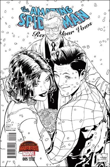 Amazing Spider-Man: Renew Your Vows (2015) issue 5-F Joe Quesada 1:250 Black & White Unmasked Cover