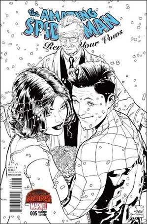 Amazing Spider-Man: Renew Your Vows (2015) issue 5-F Joe Quesada 1:250 Black & White Unmasked Cover