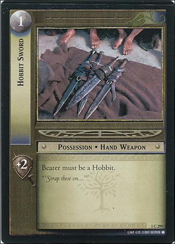 Lord of the Rings: The Fellowship of the Ring (Base Set) card 1 C 299 Hobbit Sword