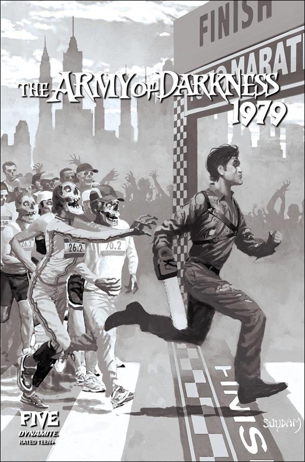 Army of Darkness 1979 issue 5-G Arthur Suydam 1:10 Black & White Cover