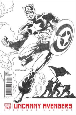 Uncanny Avengers (2015/12) issue 11-B Jim Steranko Black & White Cover