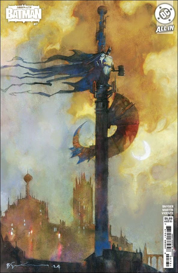 Absolute Batman issue 7-C Bill Sienkiewicz Cardstock Cover