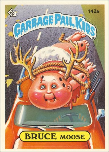 Garbage Pail Kids: Series 04 (Base Set) card 142a Bruce Moose
