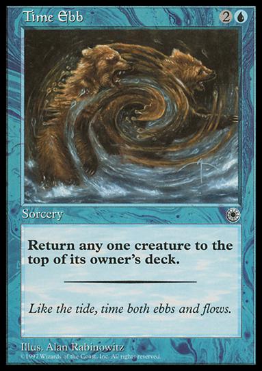 Magic the Gathering: Portal (Base Set) card 75 Time Ebb