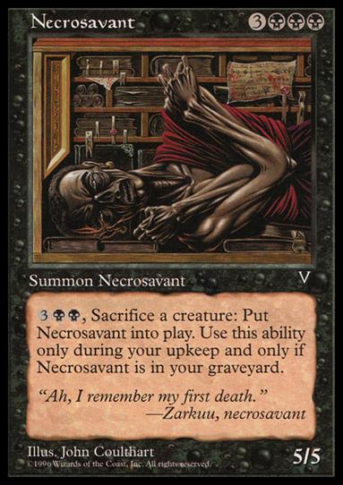Magic the Gathering: Visions (Base Set) card 65 Necrosavant