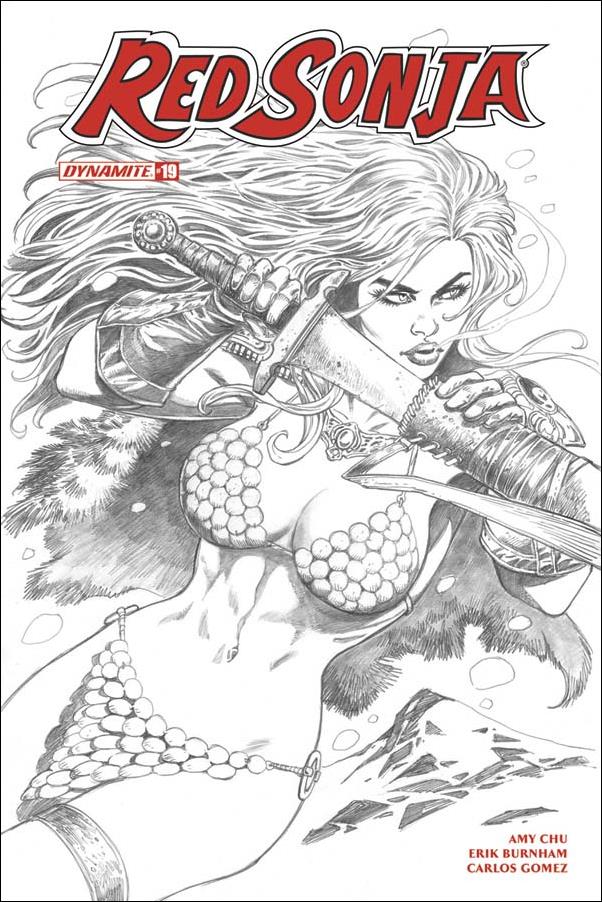 Red Sonja (2017) issue 19-H Jan Duursema 1:30 Black & White Cover