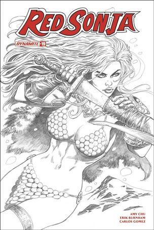 Red Sonja (2017) issue 19-H Jan Duursema 1:30 Black & White Cover