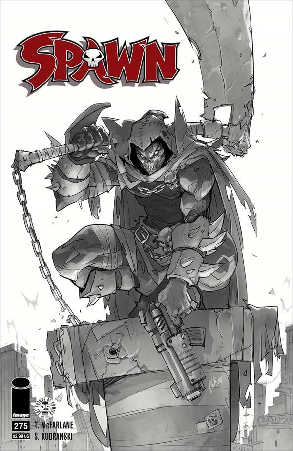 Spawn issue 275-B Hicham Habchi Black and White Cover