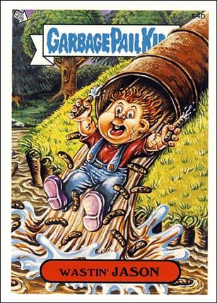 Garbage Pail Kids All-New Series 4 (Scratch 'n Stink Subset) card s4b Wastin' Jason