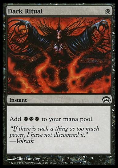 Magic the Gathering: Planechase (Base Set) card 24 Dark Ritual