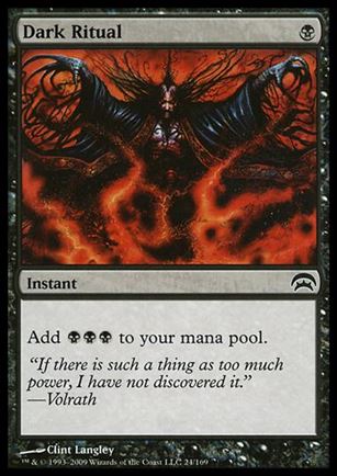 Magic the Gathering: Planechase (Base Set) card 24 Dark Ritual