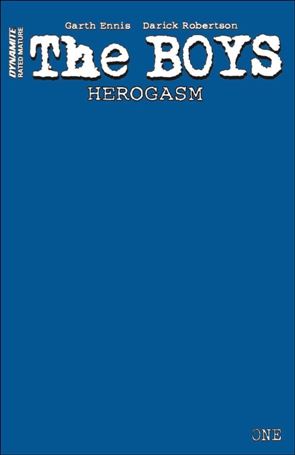 Boys: Herogasm issue 1-F Blue Blank Authentix Cover