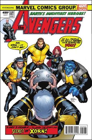 Avengers (2013) issue 24.NOW-P Carlo Barberi "X-Men Covers Avengers" Cover