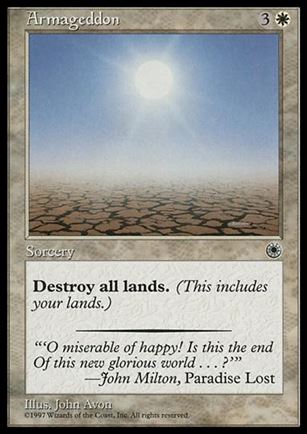 Magic the Gathering: Portal (Base Set) card 5 Armageddon