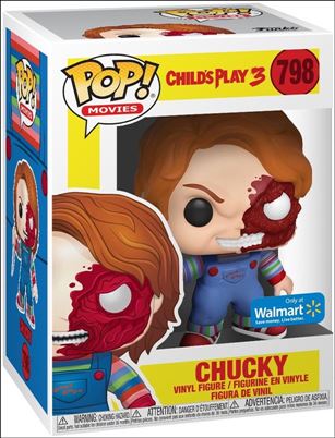 POP! Movies figure 798 Chucky (Damaged Face) Walmart Exclusive
