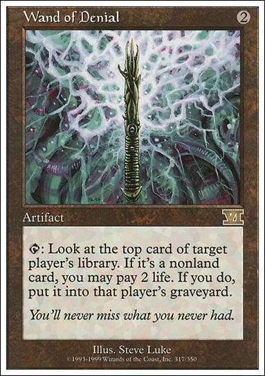 Magic the Gathering: 6th Edition (Base Set) card 317 Wand of Denial