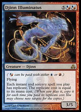 Magic the Gathering: Guildpact (Base Set) card 142-B Djinn Illuminatus (foil)