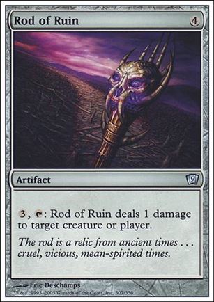 Magic the Gathering: 9th Edition (Base Set) card 307 Rod of Ruin