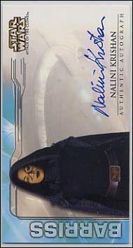 Star Wars: Attack of the Clones Widevision  (Autograph Subset) card nn11 Nalini Krishan - Barriss Offee (1:29 Packs)