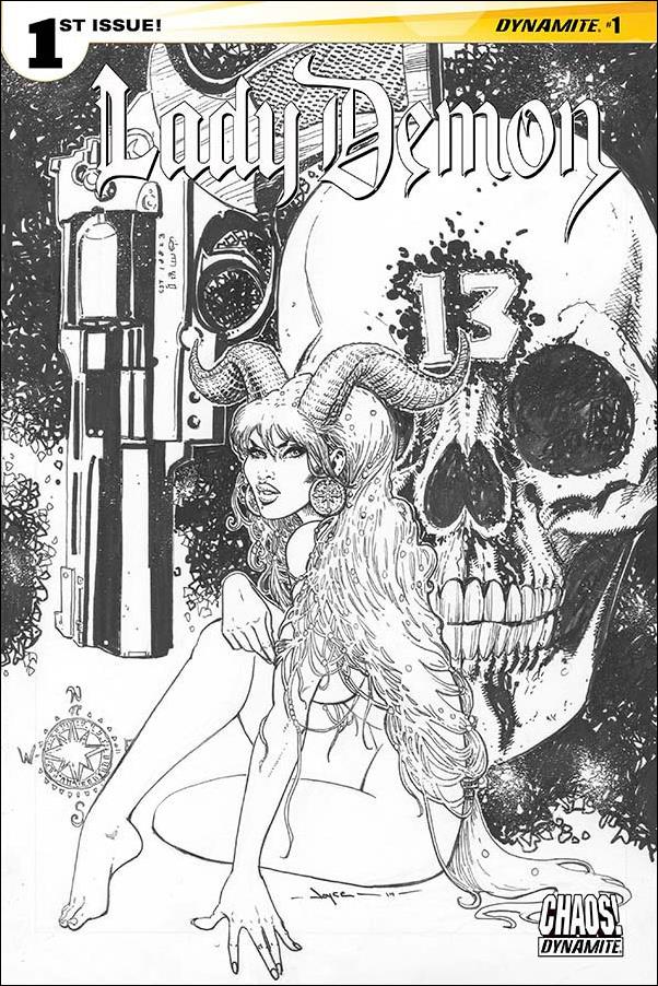 Lady Demon (2014) issue 1-H Joyce Chin 1:10 Black & White Cover