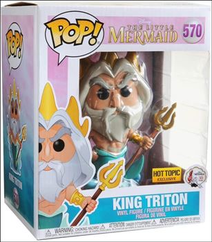 POP! Disney figure 570 King Triton (6 Inch) Hot Topic Exclusive