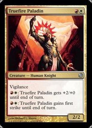 Magic the Gathering: Duel Decks: Heroes vs. Monsters (Base Set) card 8 Truefire Paladin
