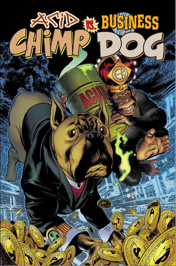 Acid Chimp vs. Business Dog issue 1 Steve Pugh Cover